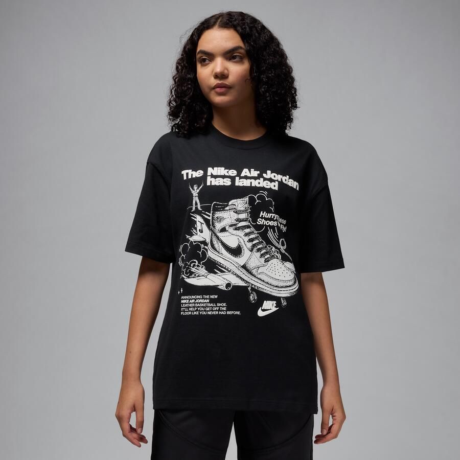 Jordan oversized T-shirt met graphic voor dames Zwart - Foto 4