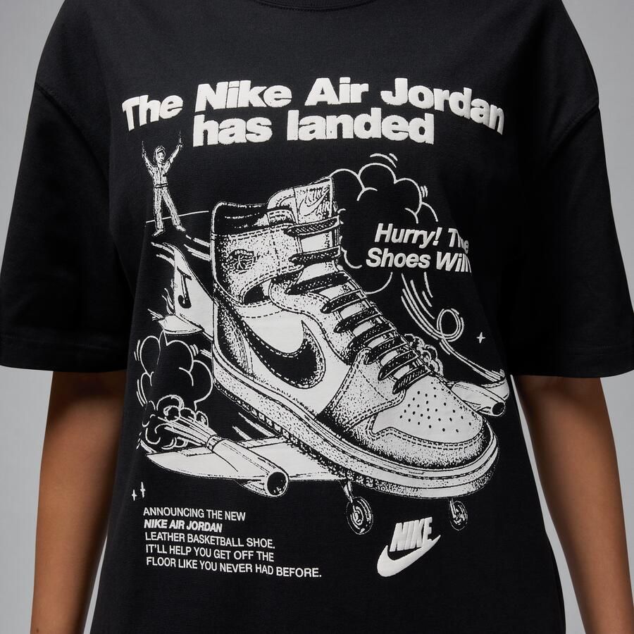 Jordan oversized T-shirt met graphic voor dames Zwart - Foto 3