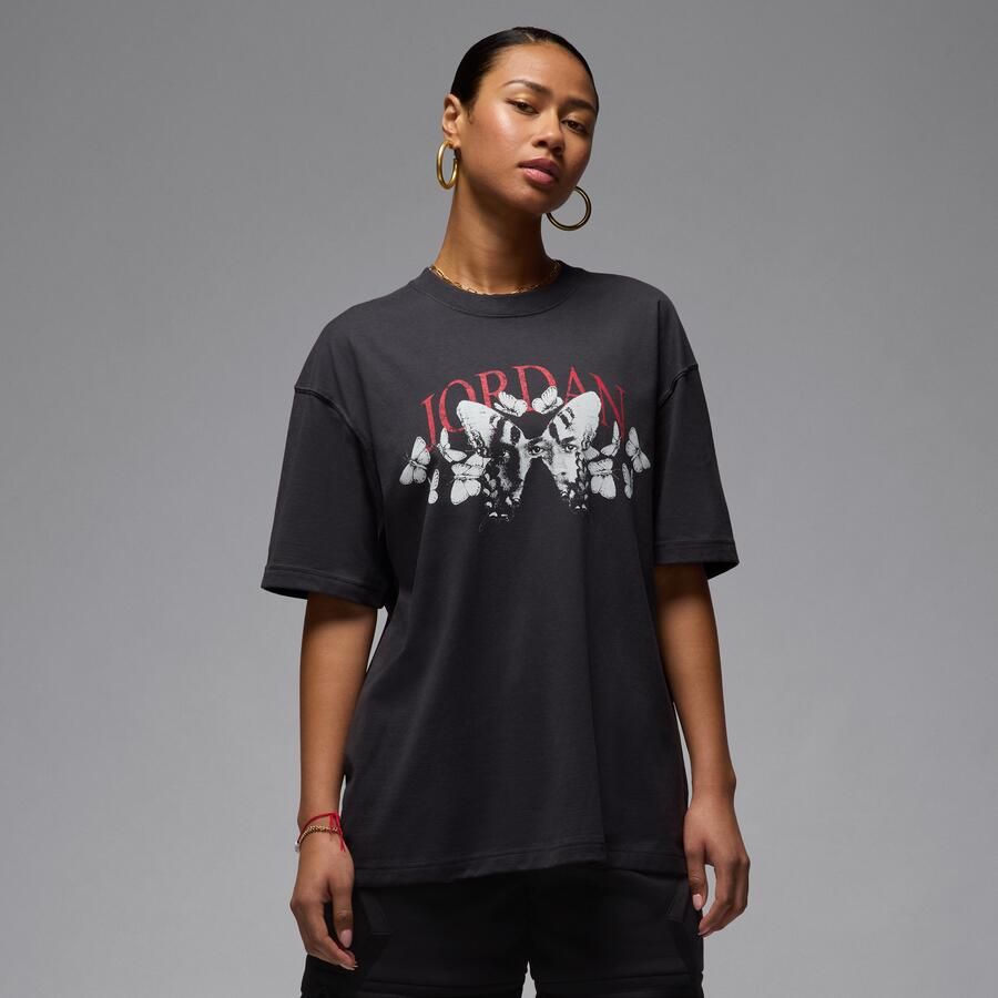 Jordan oversized T-shirt met graphic voor dames Zwart - Foto 4