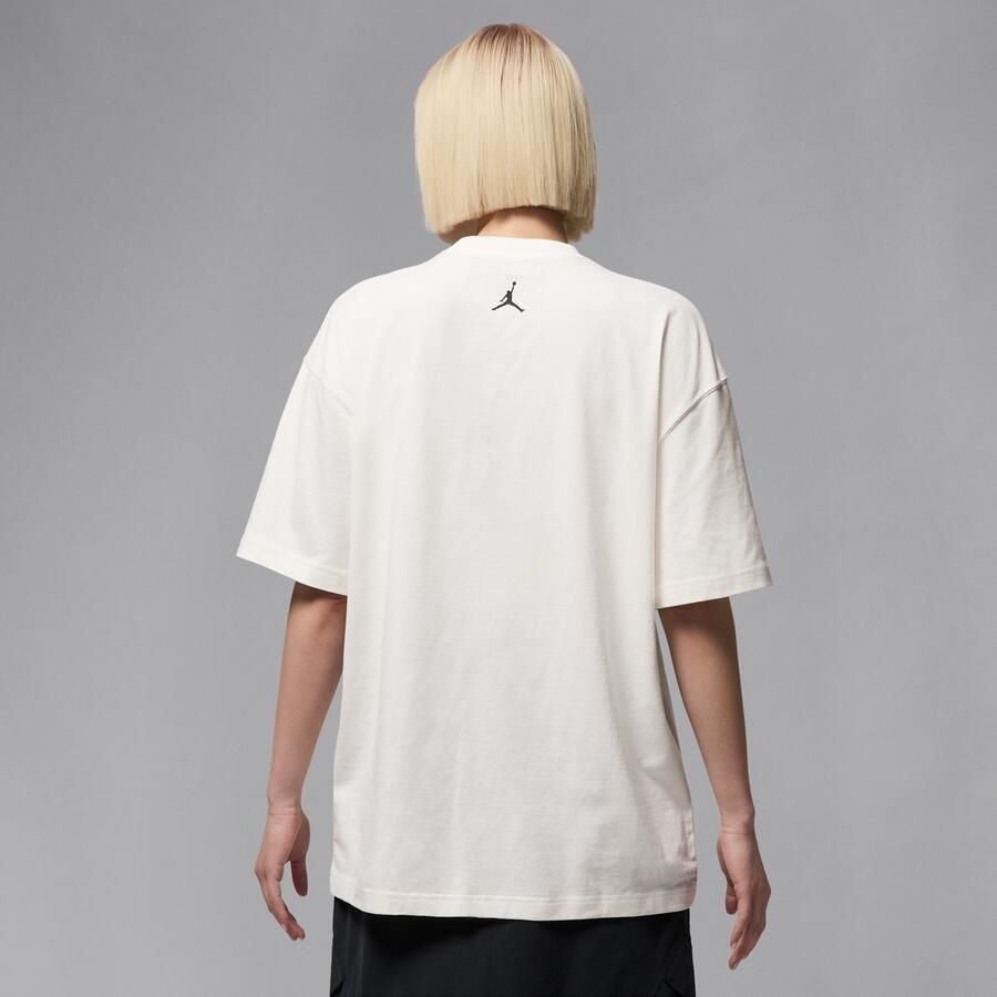 Jordan oversized T-shirt met korte mouwen en graphic voor dames Wit