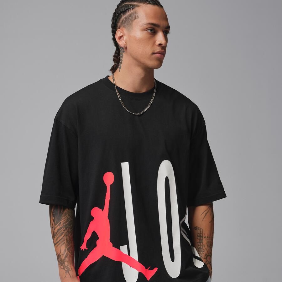 Jordan oversized T-shirt voor heren Zwart - Foto 4