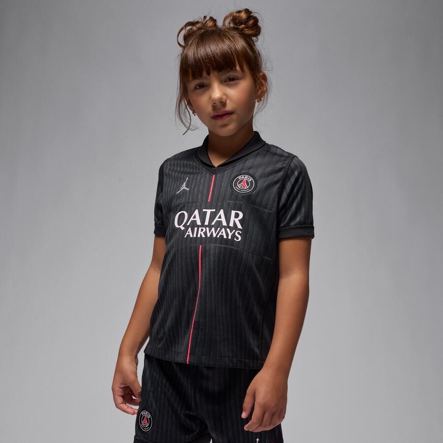 Jordan Paris Saint-Germain 2025 26 Stadium Fourth driedelig replica-voetbaltenue voor kleuters Zwart - Foto 2
