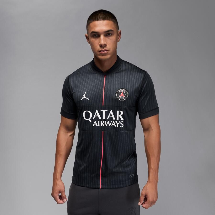 Jordan Paris Saint-Germain 2025 26 Stadium Fourth replicavoetbalshirt met Dri-FIT voor heren Zwart - Foto 4