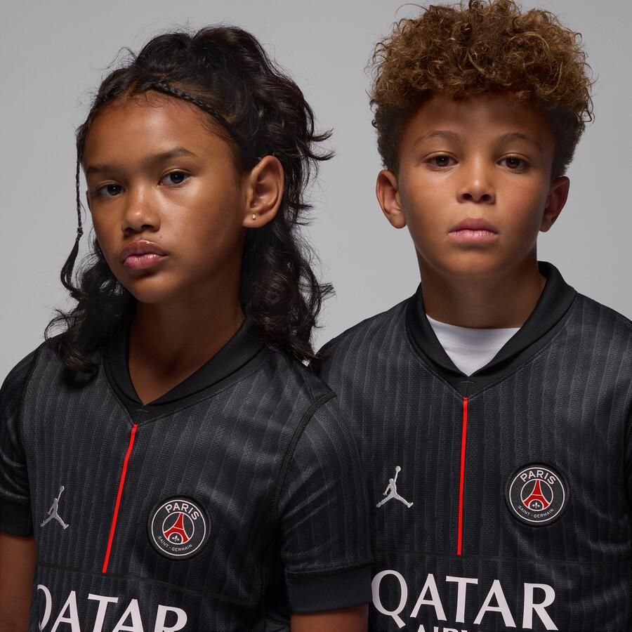Jordan Paris Saint-Germain 2025 26 Stadium Fourth replicavoetbalshirt met Dri-FIT voor kinderen Zwart - Foto 2