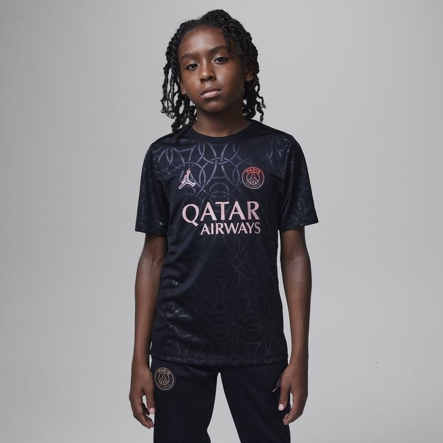 Jordan Paris Saint-Germain Academy Pro Derde Dri-FIT warming-uptop voor kids Zwart - Foto 3