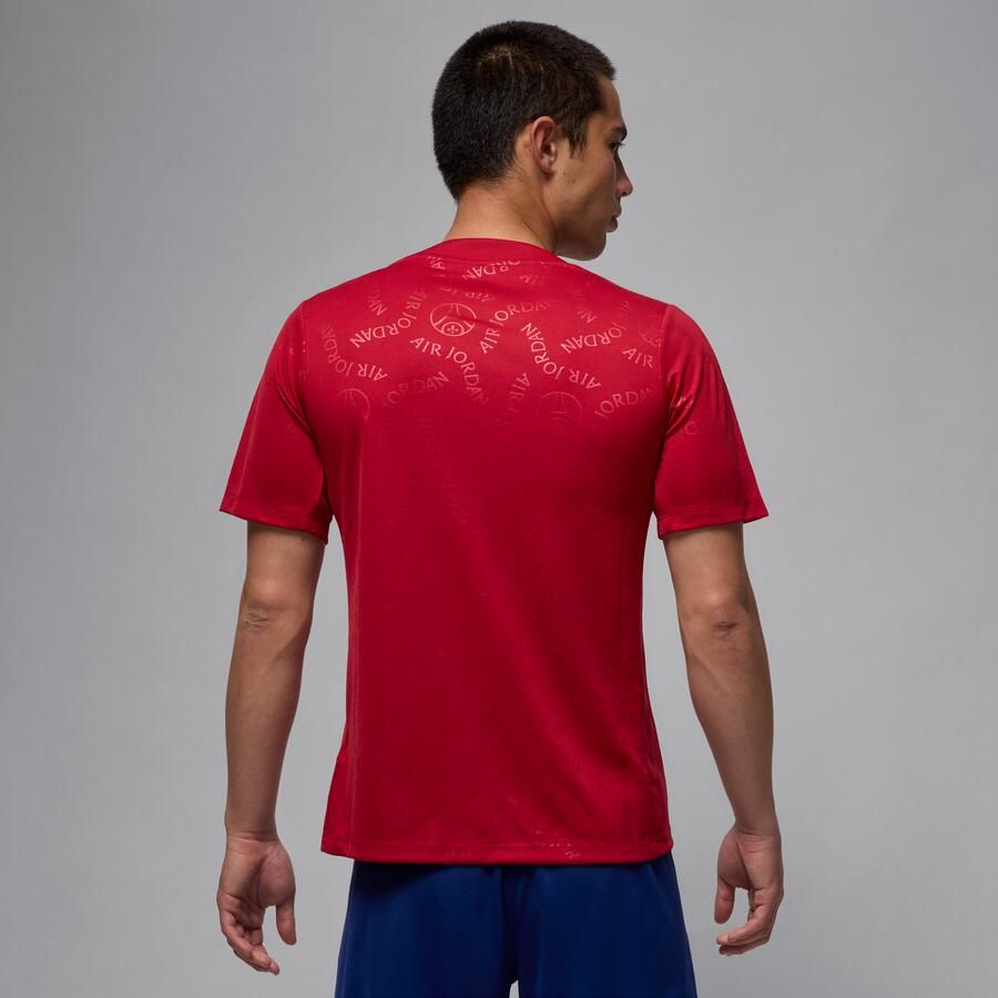 Jordan Paris Saint-Germain Academy Pro Vierde Dri-FIT warming-uptop met korte mouwen voor heren Rood - Foto 4