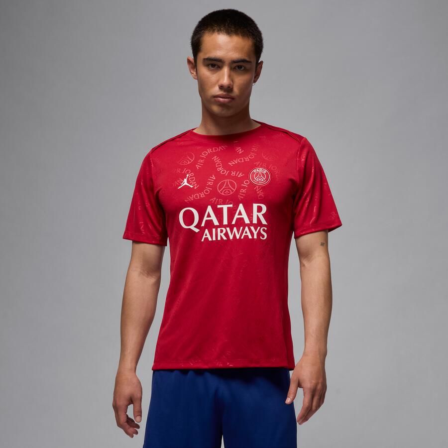 Jordan Paris Saint-Germain Academy Pro Vierde Dri-FIT warming-uptop met korte mouwen voor heren Rood - Foto 3
