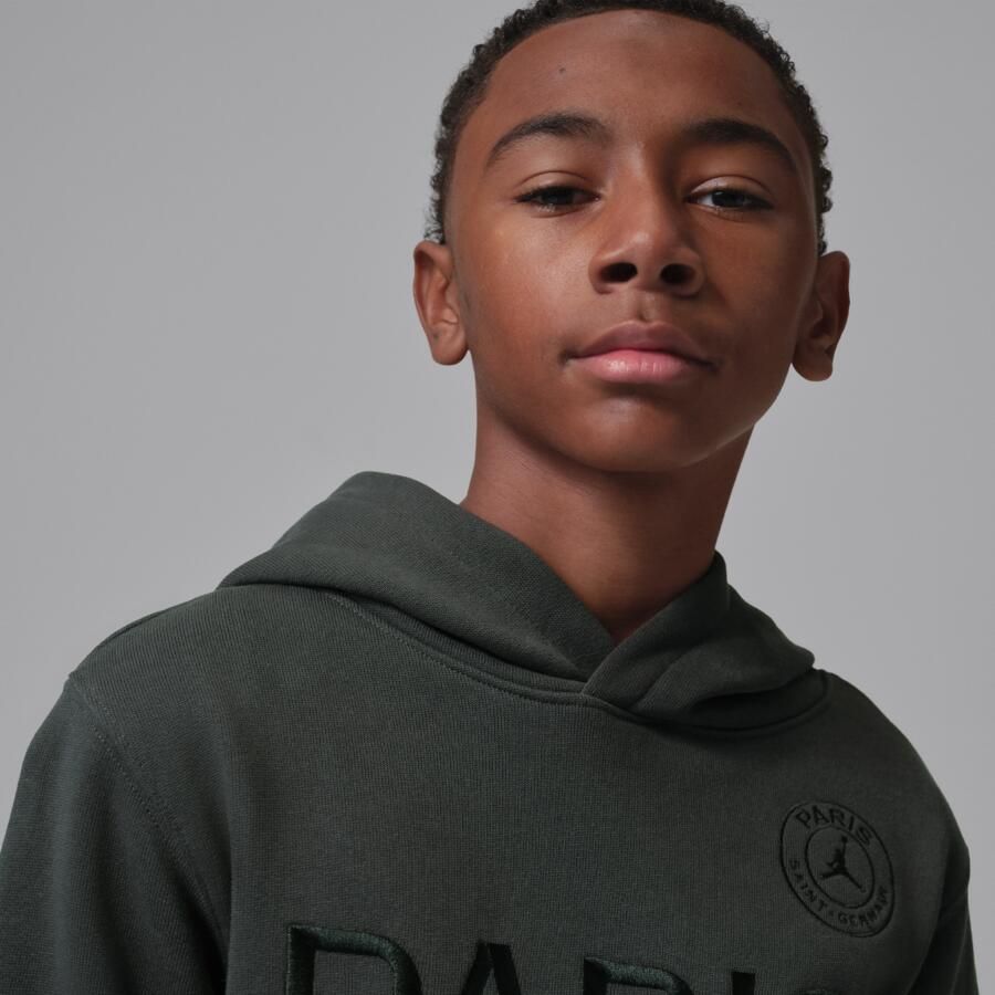 Jordan Paris Saint-Germain Statement fleecehoodie voor kids Grijs - Foto 2