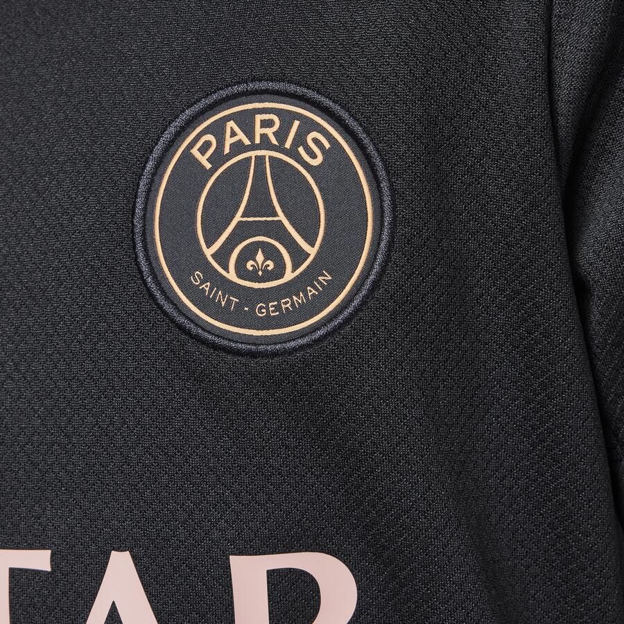 Jordan Paris Saint-Germain Strike Derde Dri-FIT knit voetbaltop met korte mouwen voor kids Zwart - Foto 2