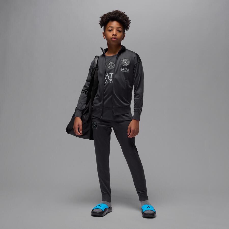 Jordan Paris Saint-Germain Strike Fourth Dri-FIT voetbaltrainingspak voor kids Zwart - Foto 4
