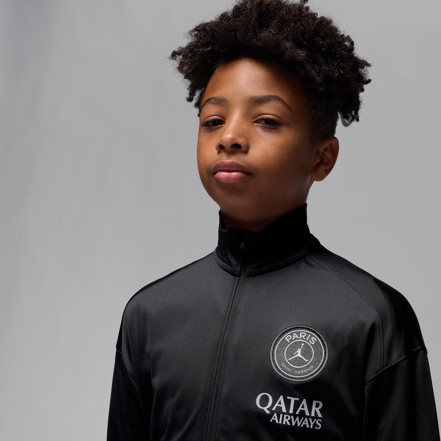 Jordan Paris Saint-Germain Strike Fourth Dri-FIT voetbaltrainingspak voor kids Zwart - Foto 3