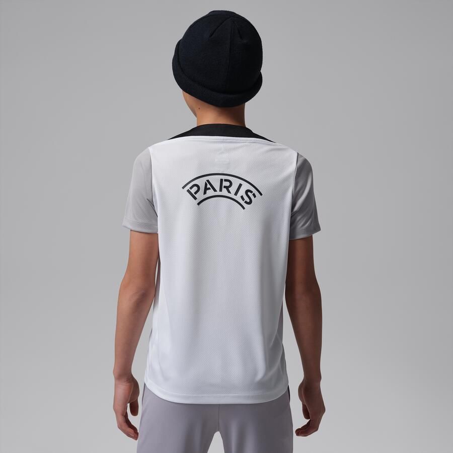 Jordan Paris Saint-Germain Strike Night Edition Dri-FIT knit voetbaltop met korte mouwen voor kids Wit - Foto 2