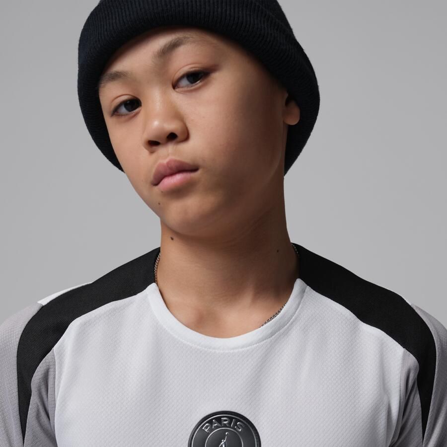 Jordan Paris Saint-Germain Strike Night Edition Dri-FIT knit voetbaltop met korte mouwen voor kids Wit - Foto 3