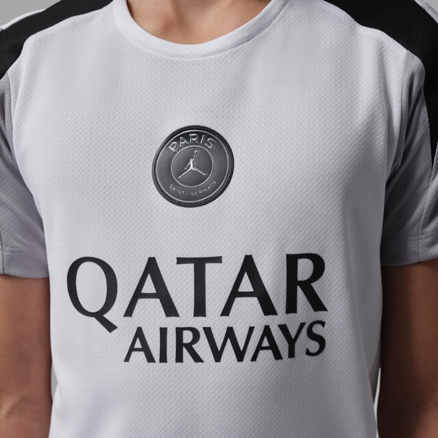 Jordan Paris Saint-Germain Strike Night Edition Dri-FIT knit voetbaltop met korte mouwen voor kids Wit - Foto 4