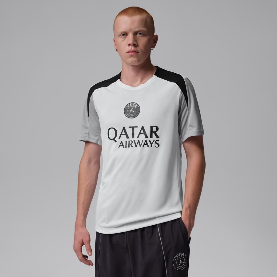 Jordan Paris Saint-Germain Strike Night Edition Dri-FIT knit voetbaltop met korte mouwen voor heren Wit