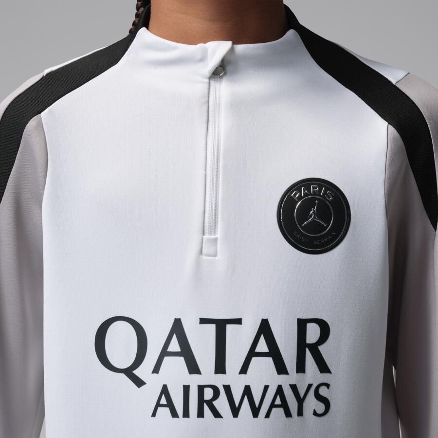 Jordan Paris Saint-Germain Strike Night Edition Dri-FIT knit voetbaltrainingstop voor kids Wit - Foto 4