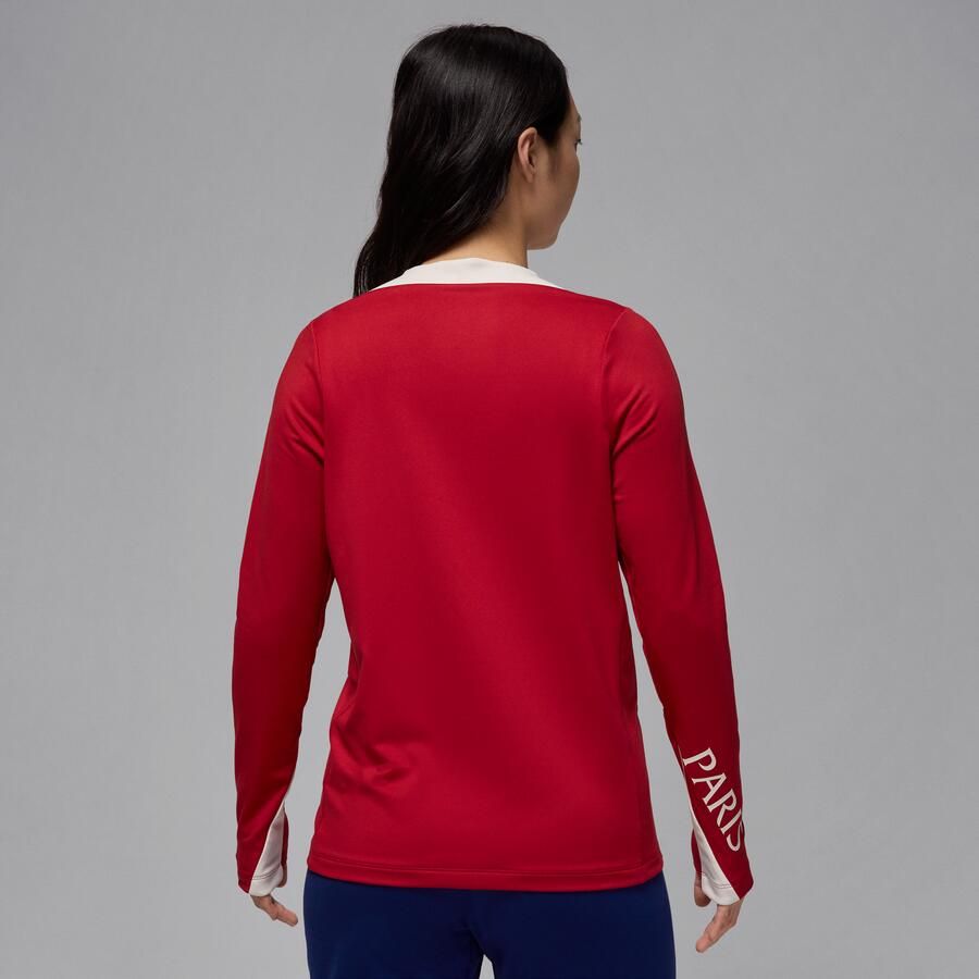 Jordan Paris Saint-Germain Strike Vierde Dri-FIT knit voetbaltop met ronde hals voor dames Rood - Foto 4