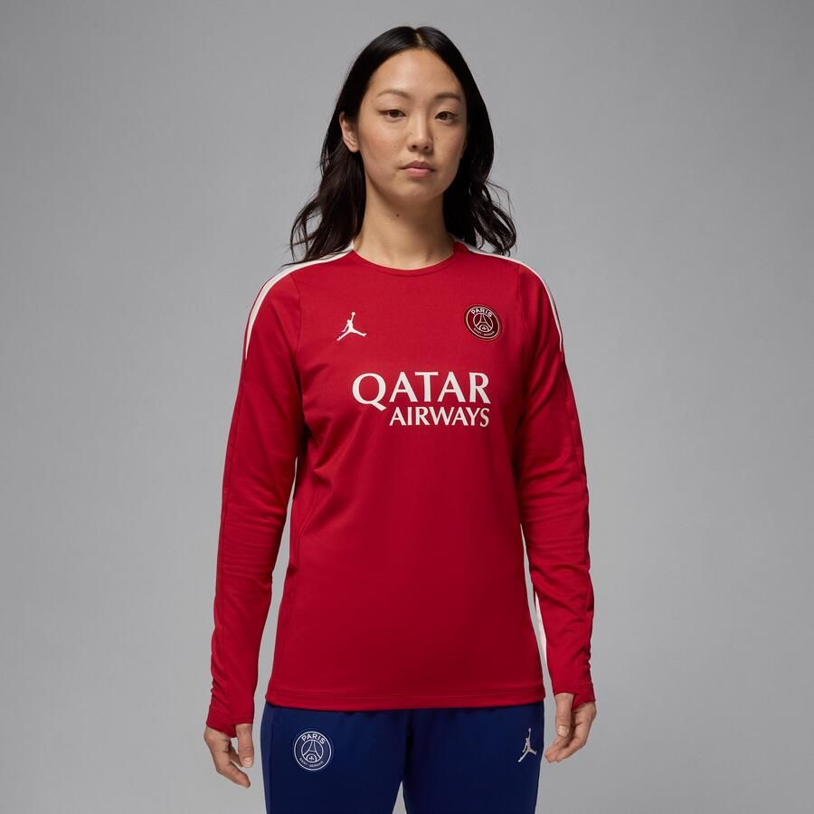 Jordan Paris Saint-Germain Strike Vierde Dri-FIT knit voetbaltop met ronde hals voor dames Rood - Foto 3
