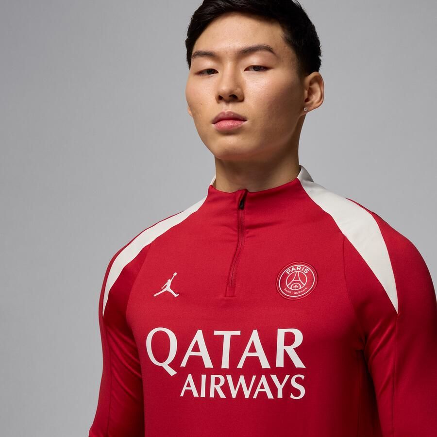 Jordan Paris Saint-Germain Strike Vierde Dri-FIT knit voetbaltrainingstop voor heren Rood