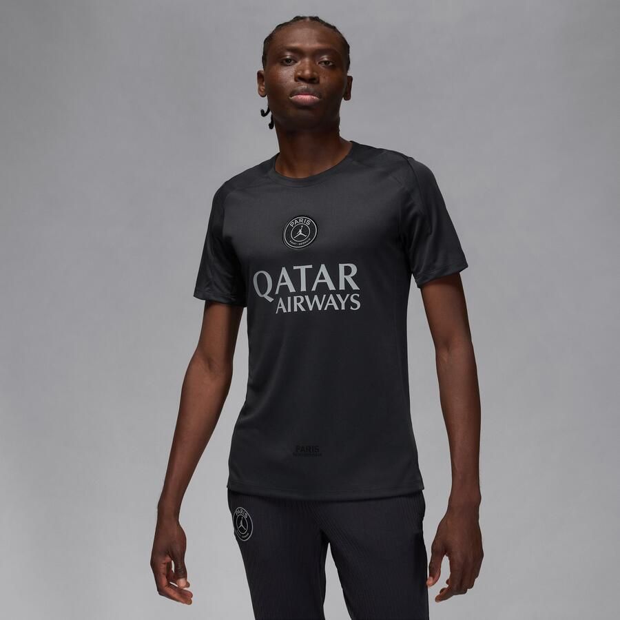Jordan Paris Saint-Germain Strike Vierde Dri-FIT voetbaltop met korte mouwen voor heren Zwart - Foto 4