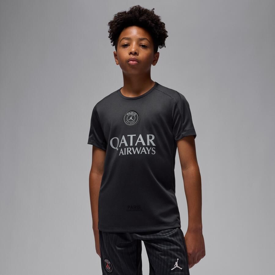 Jordan Paris Saint-Germain Strike Vierde Dri-FIT voetbaltop met korte mouwen voor kids Zwart - Foto 4