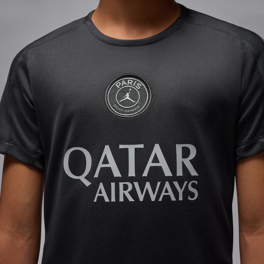 Jordan Paris Saint-Germain Strike Vierde Dri-FIT voetbaltop met korte mouwen voor kids Zwart - Foto 3