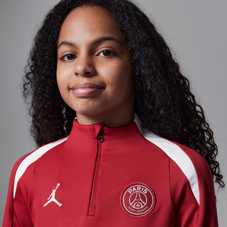 Jordan Paris Saint-Germain Strike Vierde knit voetbaltrainingstop voor kids Rood