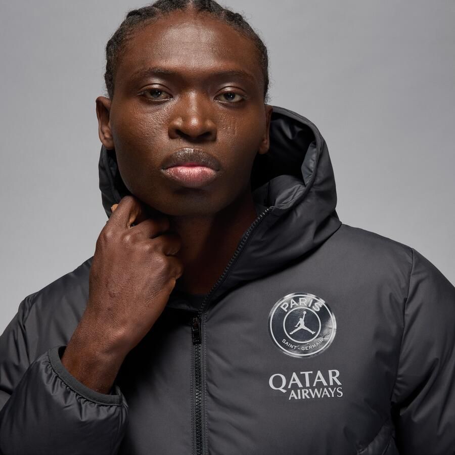 Jordan Paris Saint-Germain Strike Windrunner PrimaLoft Fourth Storm-FIT voetbaljack met capuchon voor heren Zwart - Foto 2