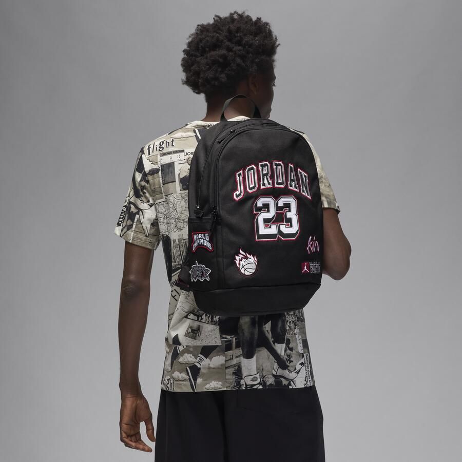 Jordan Patch Backpack rugzak voor kids (27 liter) Zwart