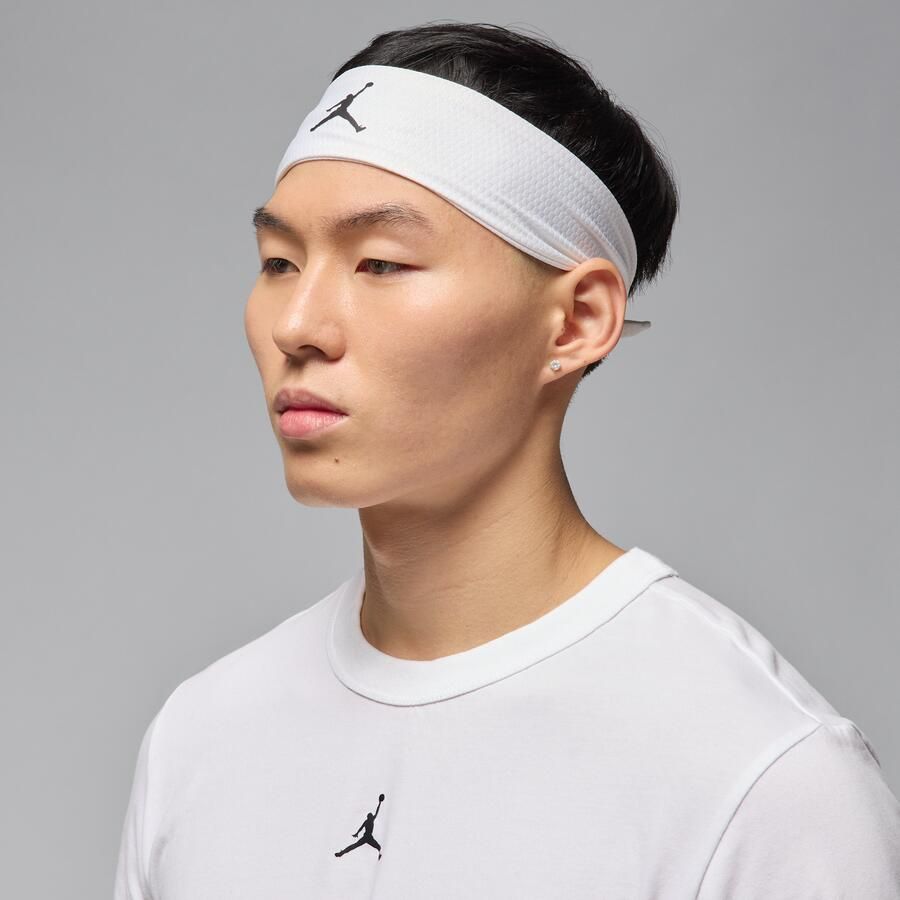 Jordan Perfor ce Sport verstelbare hoofdband met Dri-FIT Wit - Foto 2