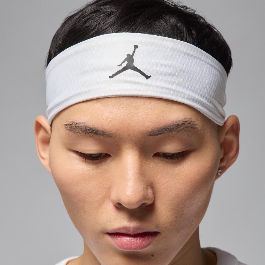 Jordan Perfor ce Sport verstelbare hoofdband met Dri-FIT Wit - Foto 3