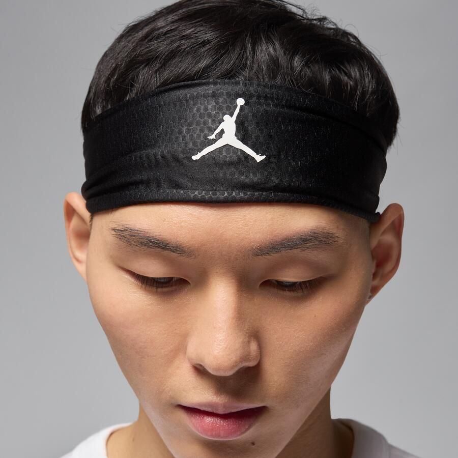 Jordan Perfor ce Sport verstelbare hoofdband met Dri-FIT Zwart - Foto 3