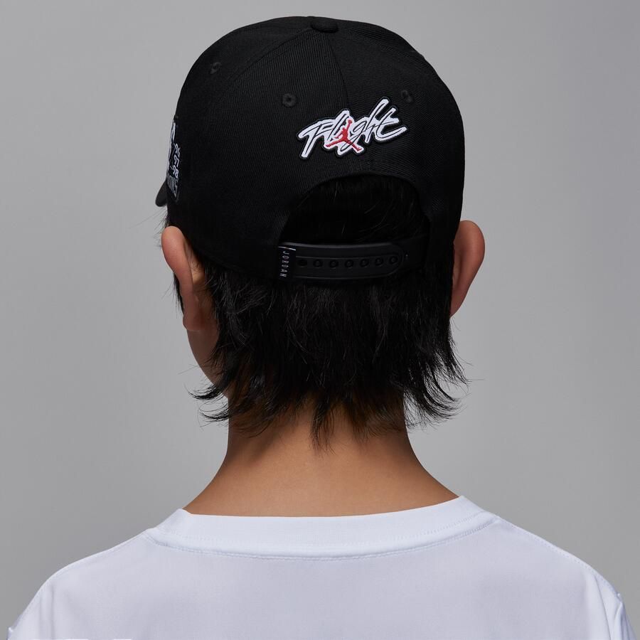 Jordan pet met ronde klep voor kids Zwart