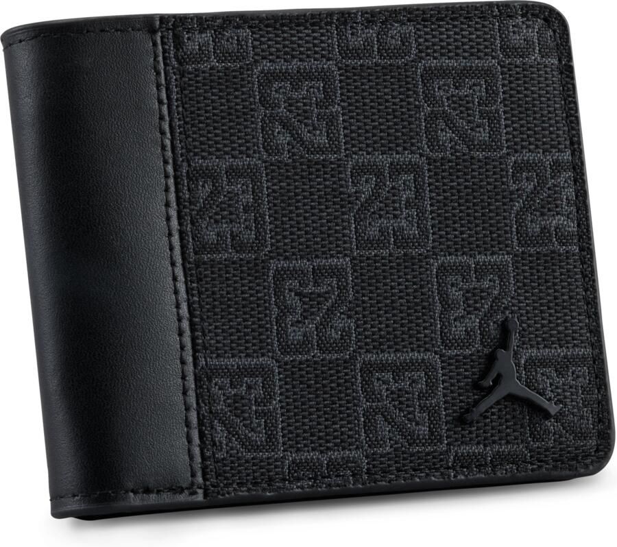 Jordan portemonnee met monogram voor heren Zwart