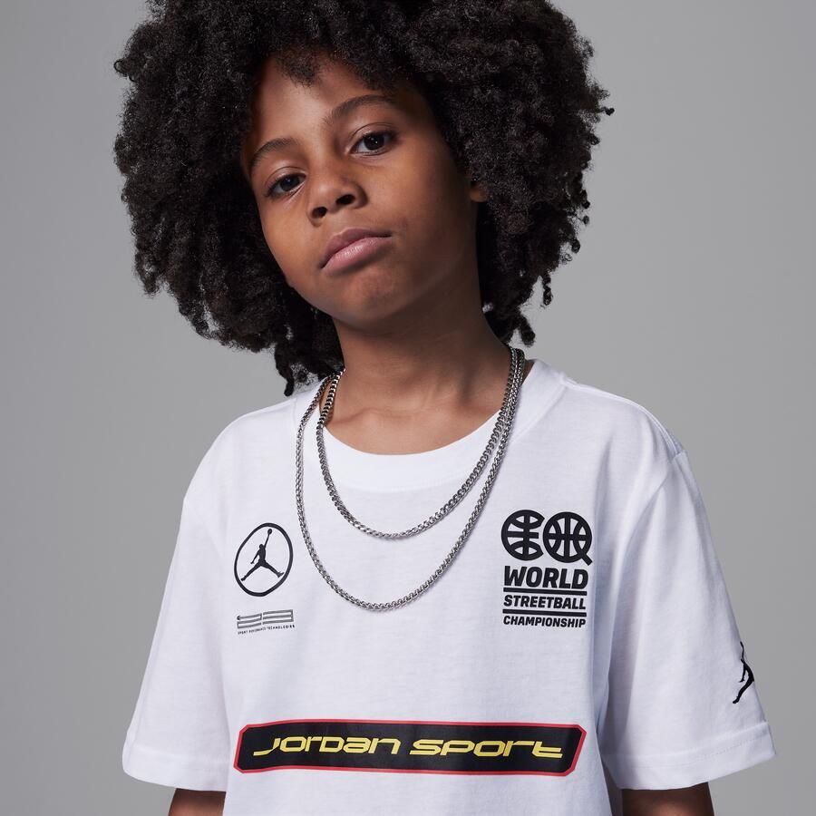 Jordan Q54 sportshirt voor kids Wit - Foto 2