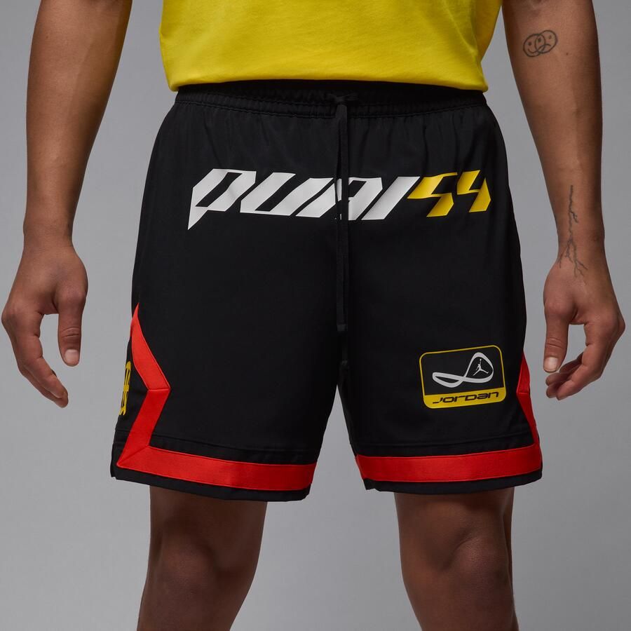 Jordan Quai 54 geweven Diamond herenshorts met Dri-FIT Zwart