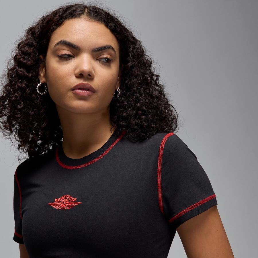 Jordan Rare Air Kort T-shirt met korte mouwen voor dames Zwart