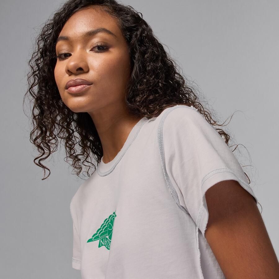 Jordan Rare Air T-shirt voor dames Grijs - Foto 2