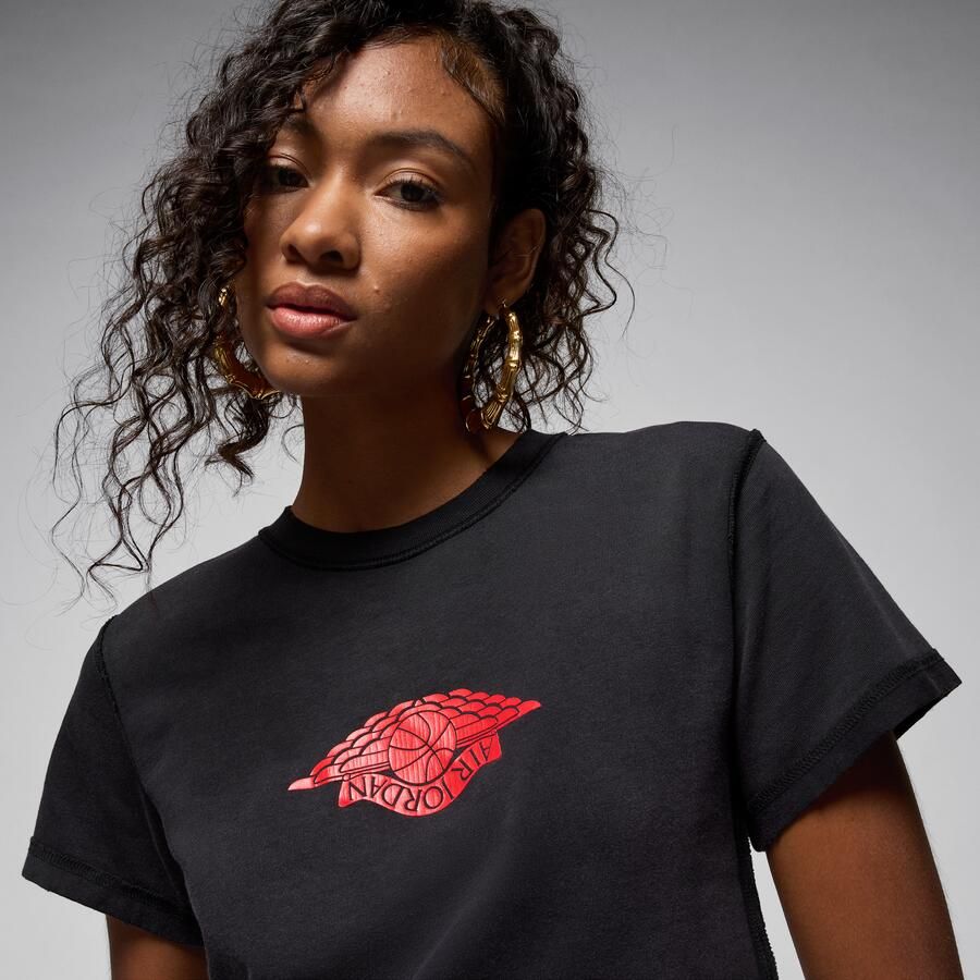 Jordan Rare Air T-shirt voor dames Zwart - Foto 2