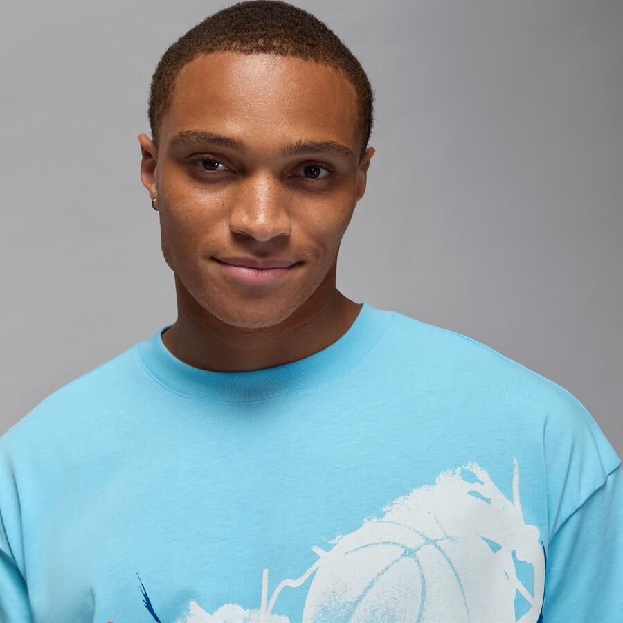 Jordan Reissue oversized T-shirt voor heren Blauw - Foto 2