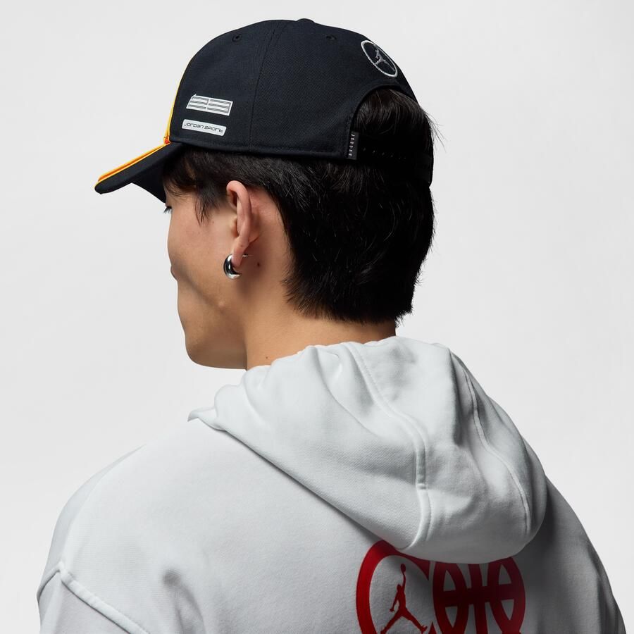 Jordan Rise Quai 54 gestructureerde pet Zwart