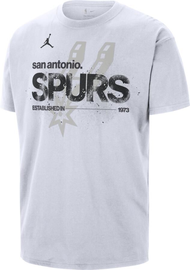 Jordan San Antonio Spurs Courtside '85 NBA Statement T-shirt voor heren Wit - Foto 2