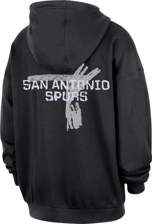 Jordan San Antonio Spurs Courtside NBA Club Premium hoodie voor heren Zwart