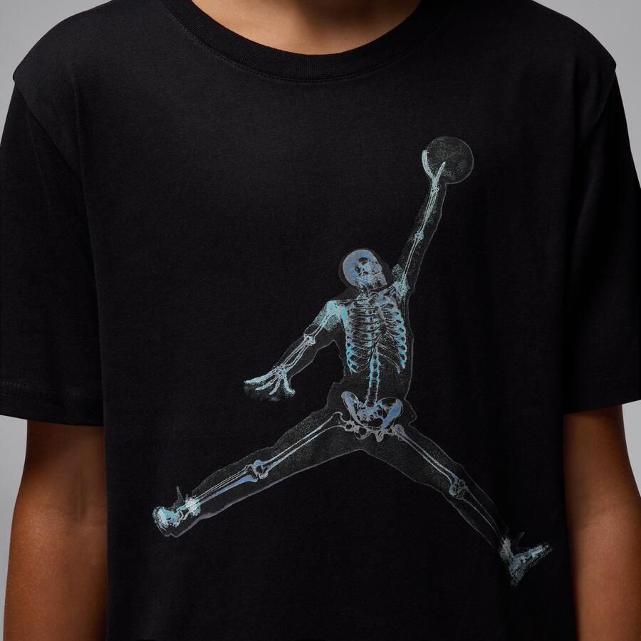 Jordan Skeleton Jumpman T-shirt voor kids Zwart - Foto 3