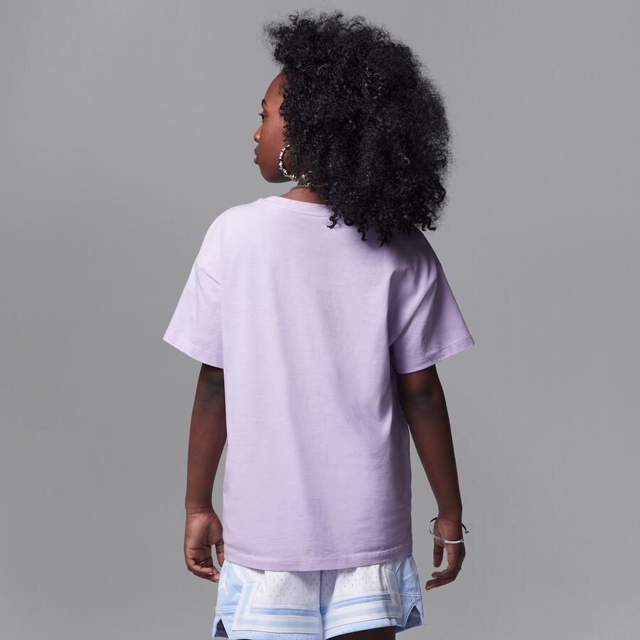 Jordan Soar oversized T-shirt voor kids Paars