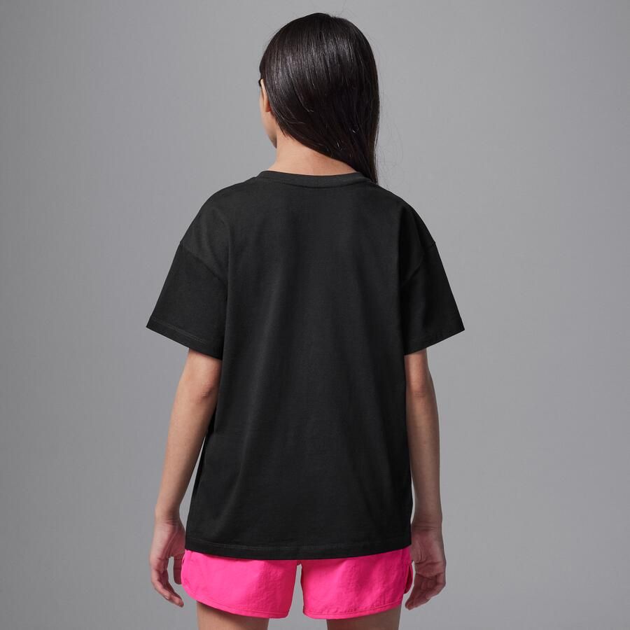 Jordan Soar oversized T-shirt voor kids Zwart