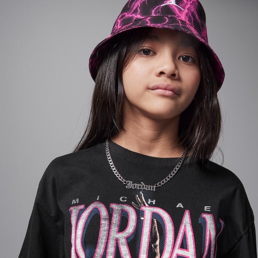 Jordan Soar oversized T-shirt voor kids Zwart - Foto 2