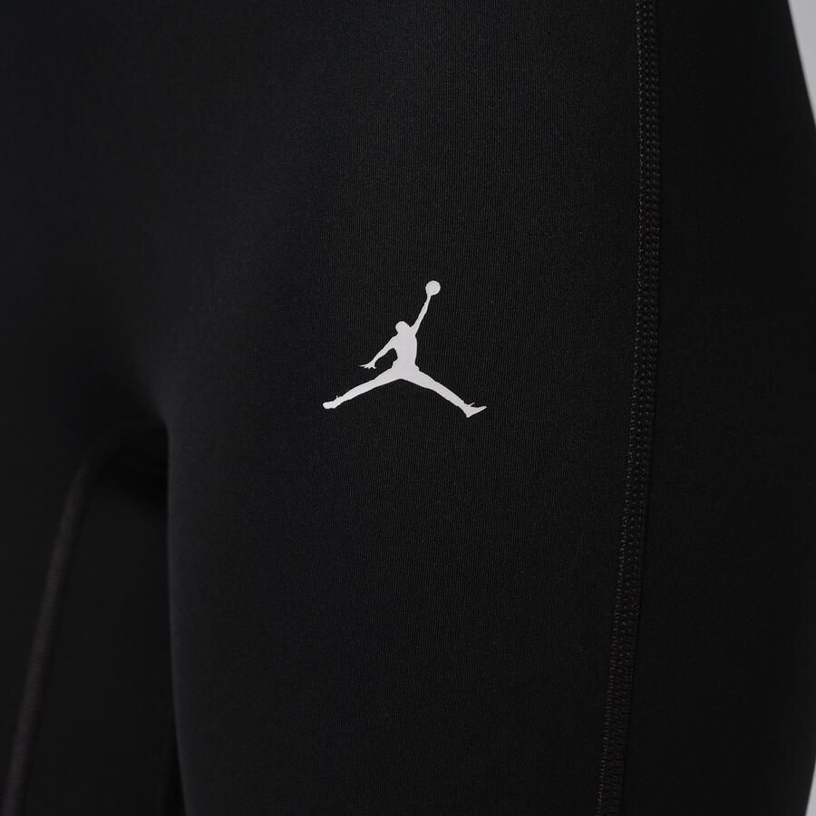 Jordan Sport basketballegging met hoge taille en enkele pijp voor dames (links) Zwart - Foto 3