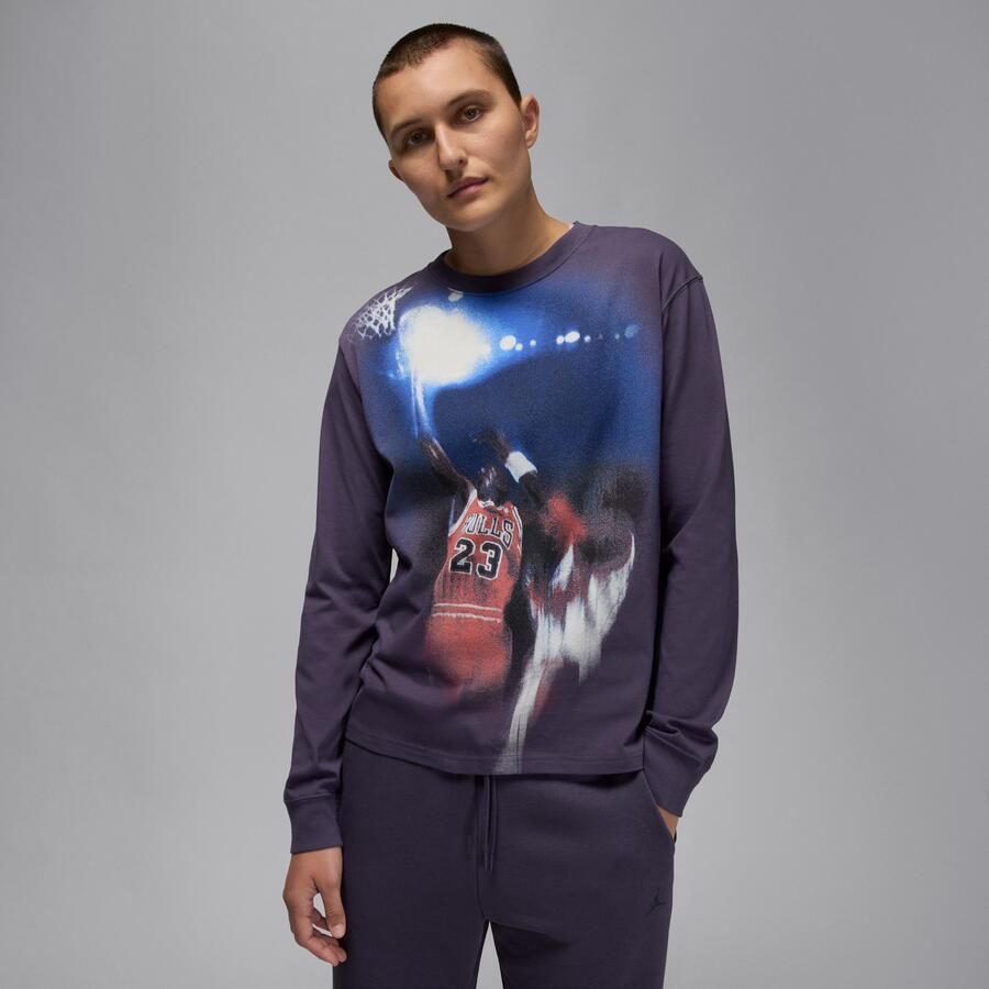 Jordan Sport dames T-shirt met lange mouwen Paars - Foto 4