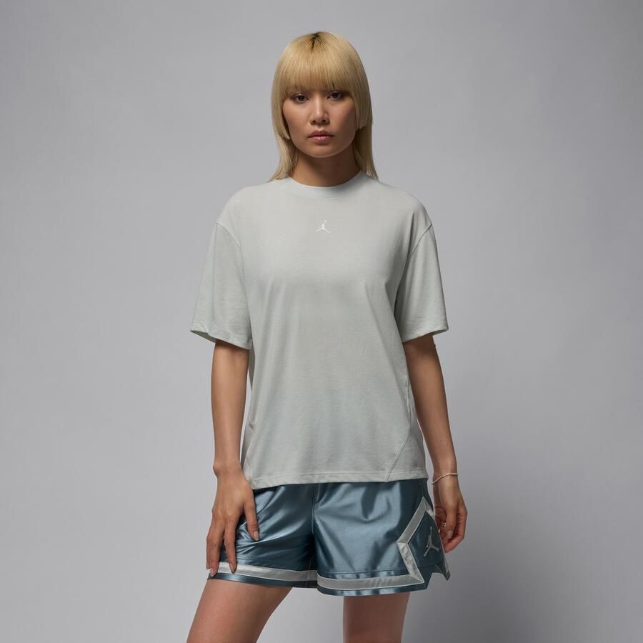 Jordan Sport Diamond damestop met korte mouwen Grijs - Foto 4